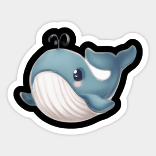 cute baby whale Sticker